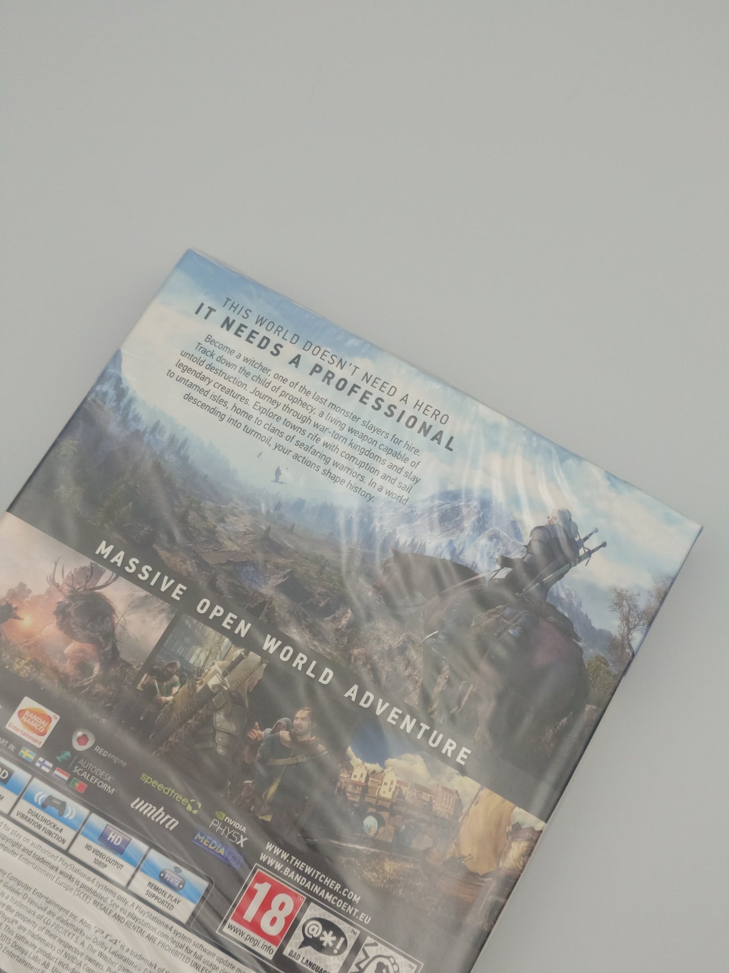 The Witcher 3: Wild Hunt – Slipcover Variant (PS4, UK PAL) – Factory Sealed