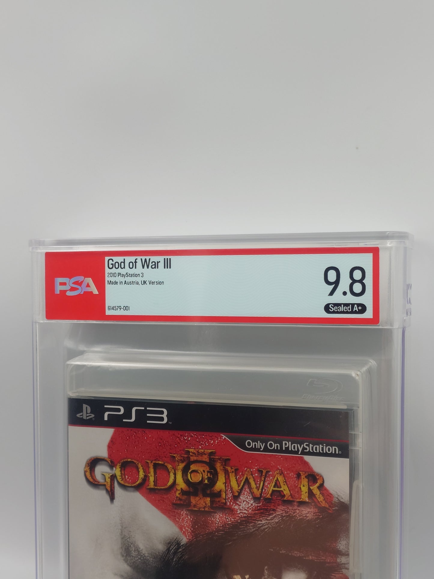 God of War III (PS3, UK PAL, Factory Sealed) - PSA Graded 9.8 A+