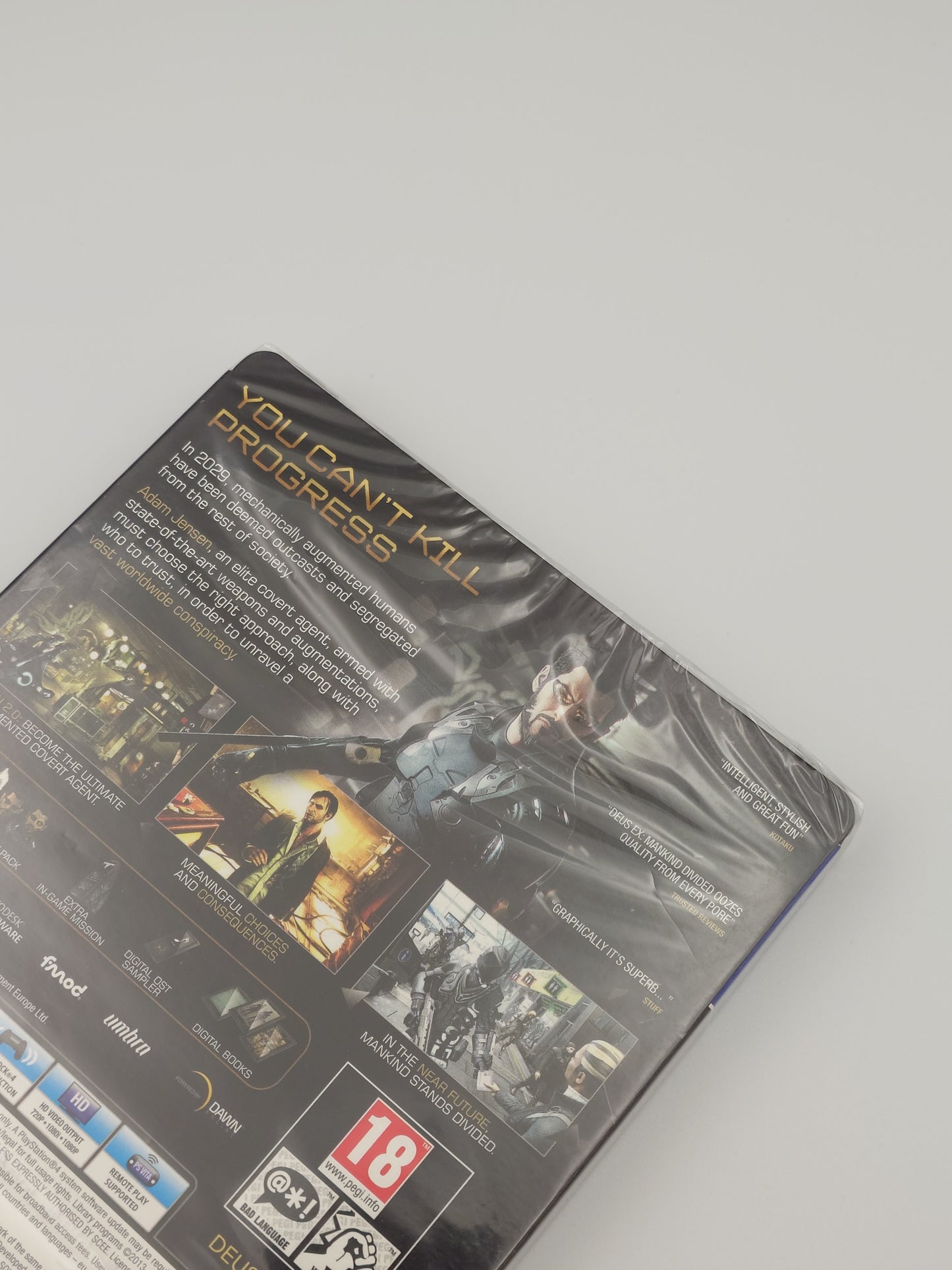 Deus Ex: Mankind Divided – Day One Steelbook Edition (PS4, UK PAL) – Factory Sealed