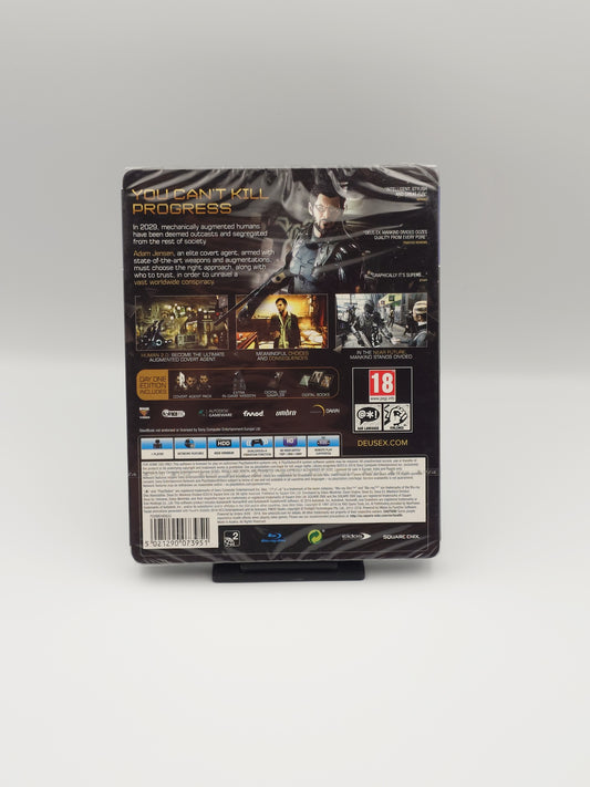 Deus Ex: Mankind Divided – Day One Steelbook Edition (PS4, UK PAL) – Factory Sealed