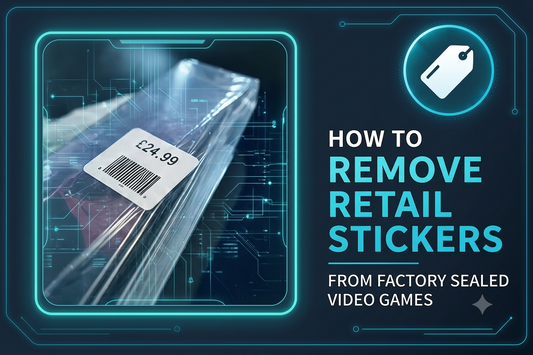 How to Remove Retail Stickers from Factory Sealed Video Games