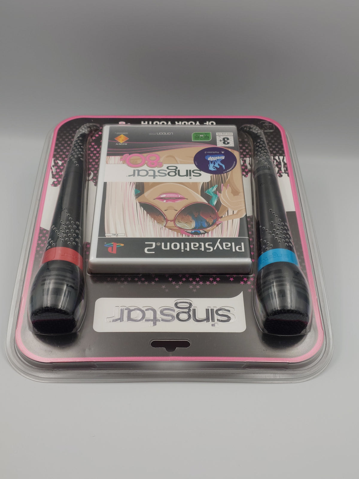 SingStar '80s with Microphones (PS2, UK PAL) - Factory Sealed