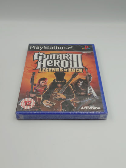 Guitar Hero III: Legends of Rock (PS2, UK PAL) - Factory Sealed