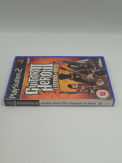 Guitar Hero III: Legends of Rock (PS2, UK PAL) - Factory Sealed