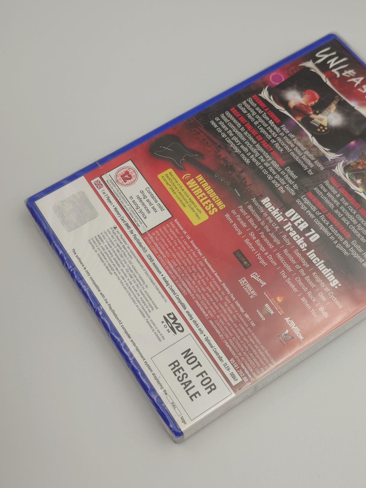 Guitar Hero III: Legends of Rock (PS2, UK PAL) - Factory Sealed