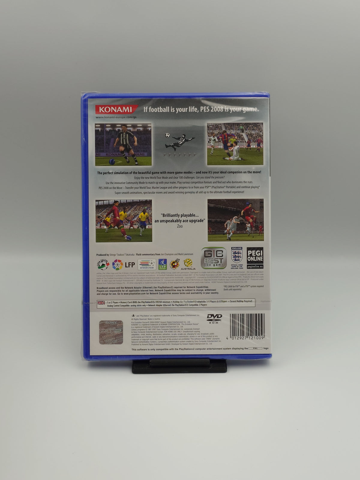 Pro Evolution Soccer 2008 (PS2, UK PAL) - Factory Sealed