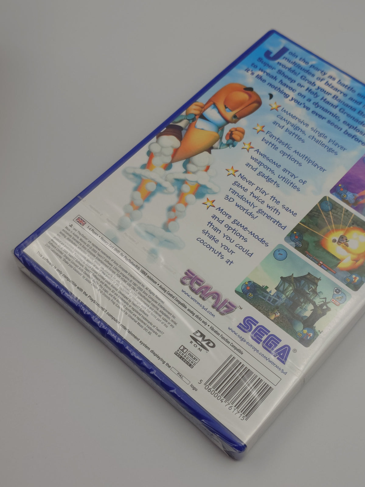 Worms 3D (PS2, UK PAL) - Factory Sealed