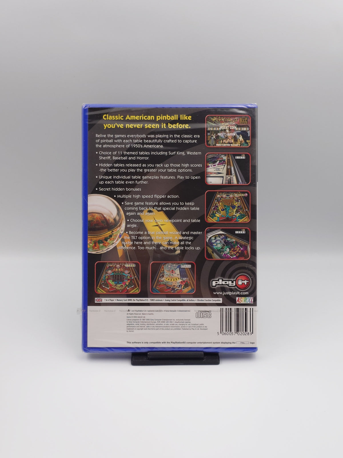 Play it Pinball (PS2, UK PAL) - Factory Sealed