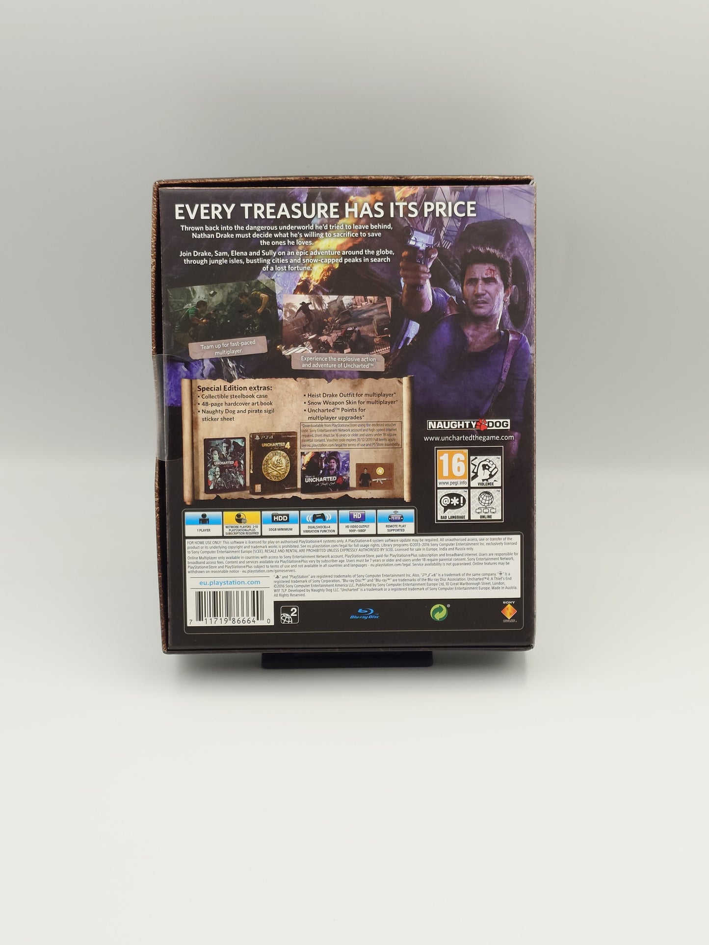 Uncharted 4: A Thief's End – Special Edition (PS4, UK PAL) – Factory Sealed