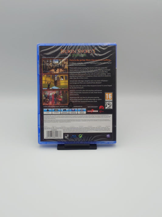 Broken Sword 5: The Serpent's Curse (PS4, UK PAL) – Factory Sealed