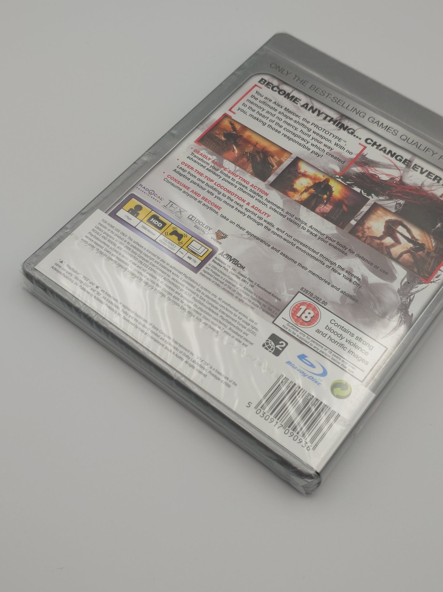 Prototype (PS3 Platinum, UK PAL) – Factory Sealed