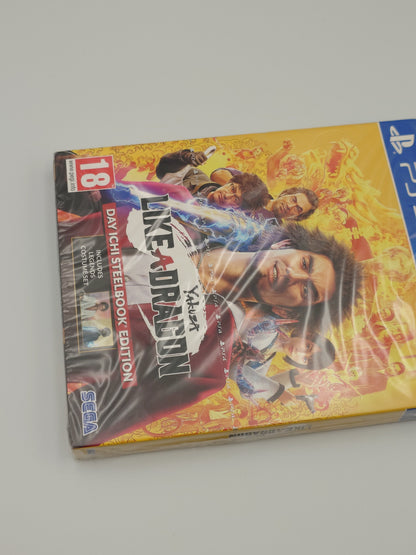 Yakuza: Like a Dragon - Day Ichi Steelbook Edition (PS4, UK PAL) – Factory Sealed