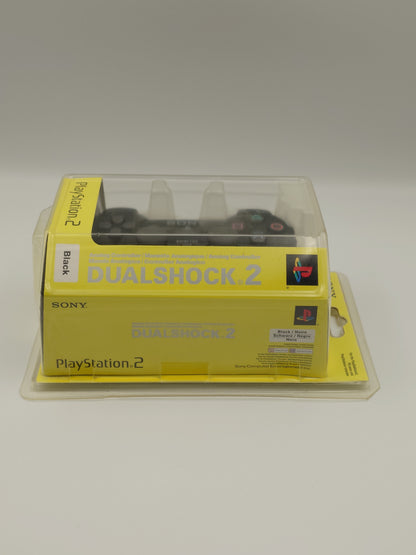 PlayStation 2 DualShock 2 Controller - Black (PS2, PAL) - Factory Sealed