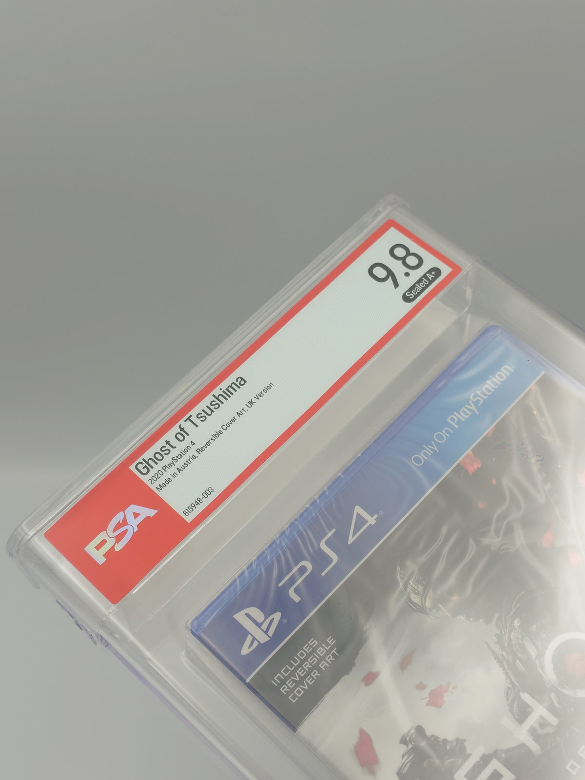 Ghost of Tsushima 'First Print Reversible Cover' (PS4, UK PAL, Factory Sealed) - PSA Graded 9.8 A+