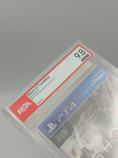 Ghost of Tsushima 'First Print Reversible Cover' (PS4, UK PAL, Factory Sealed) - PSA Graded 9.8 A+