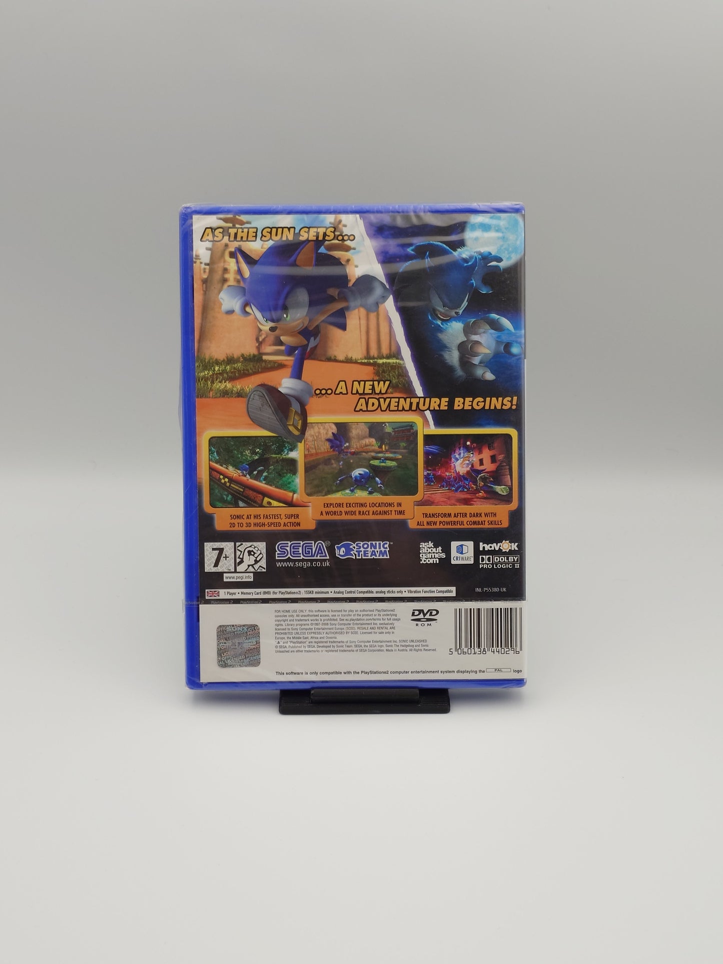 Sonic Unleashed (PS2, UK PAL) – Factory Sealed