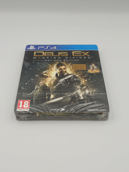 Deus Ex: Mankind Divided – Day One Steelbook Edition (PS4, UK PAL) – Factory Sealed