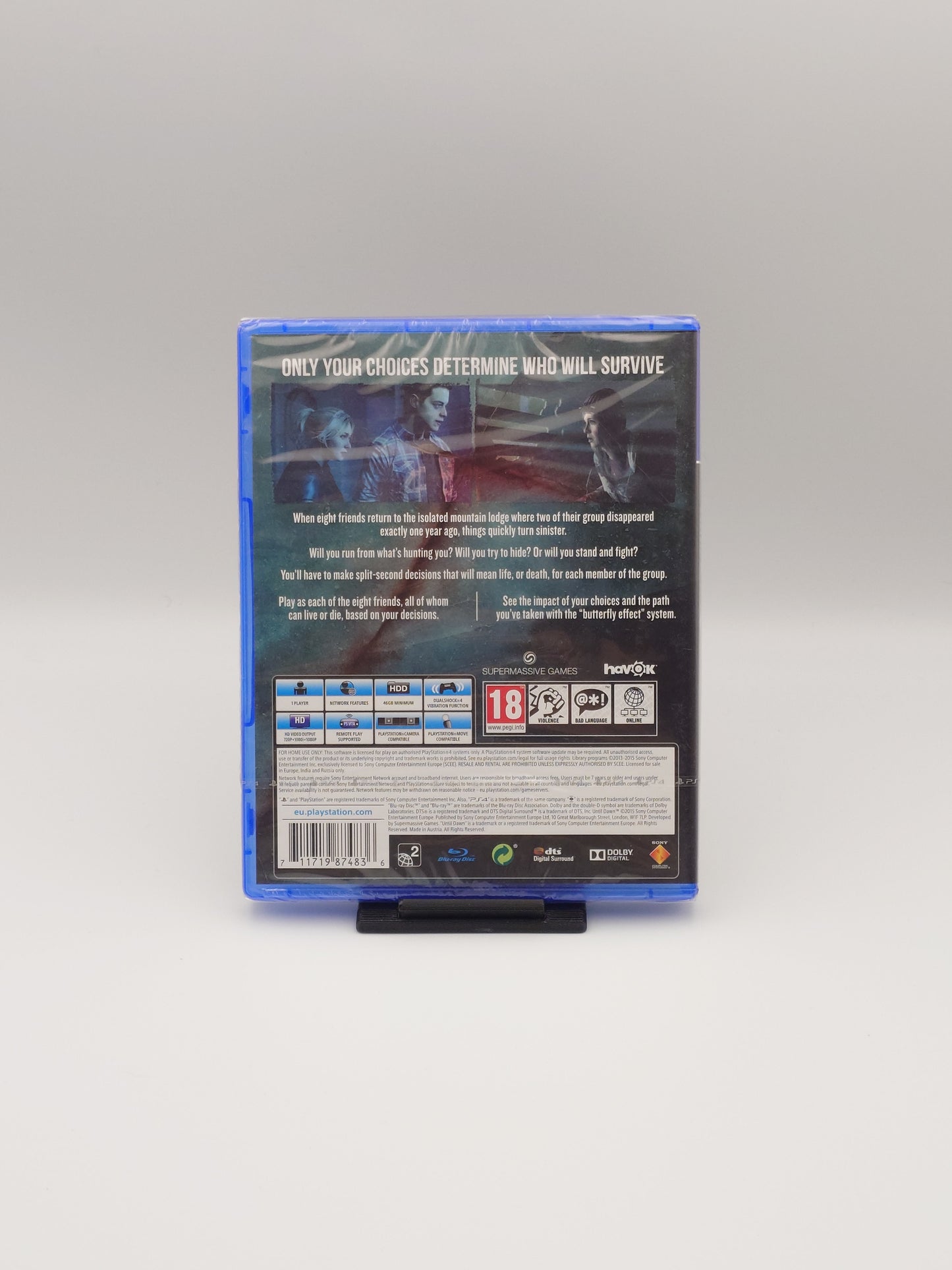 Until Dawn – Extended Edition (PS4, UK PAL) – Factory Sealed