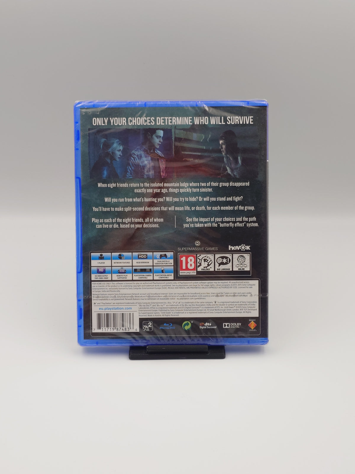 Until Dawn – Extended Edition (PS4, UK PAL) – Factory Sealed