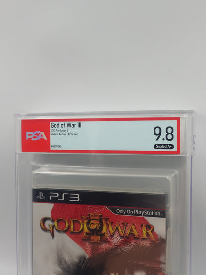 God of War III (PS3, UK PAL, Factory Sealed) - PSA Graded 9.8 A+