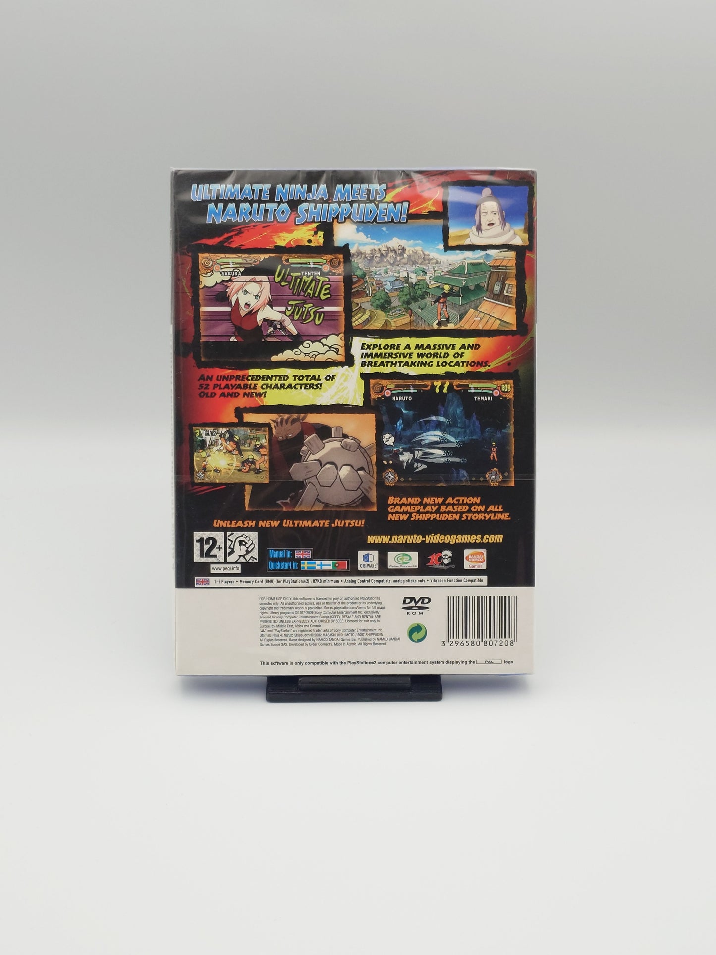 Naruto Shippuden: Ultimate Ninja 4 – Slipcover Variant (PS2, UK PAL) – Factory Sealed