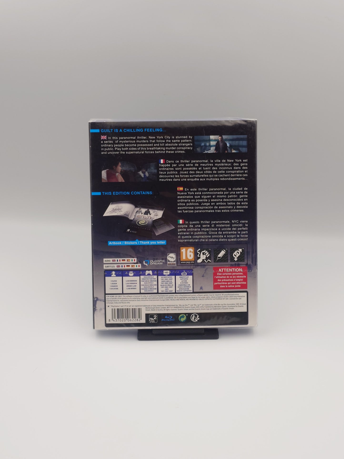 Fahrenheit - 15th Anniversary Edition (PS4, PAL) - Factory Sealed