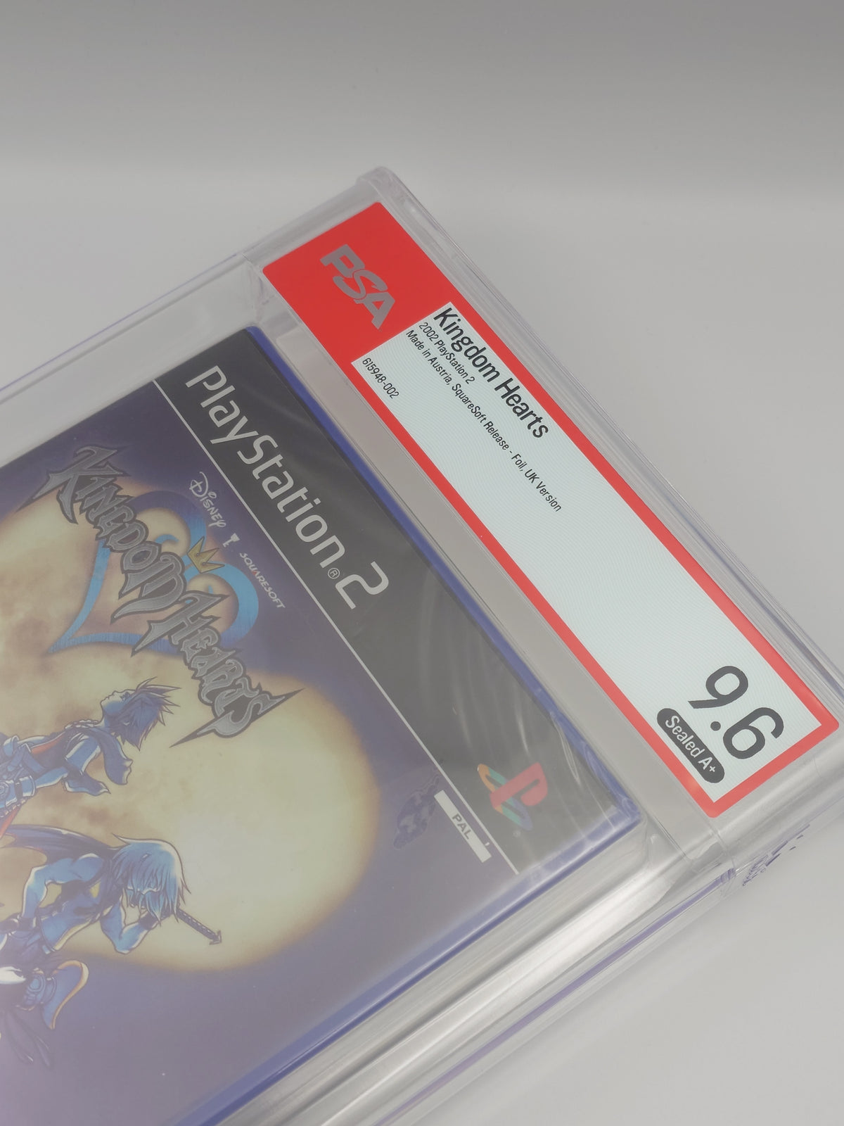 Kingdom Hearts - Foil 'First Print' (PS2, UK PAL, Factory Sealed) - PSA Graded 9.6 A+
