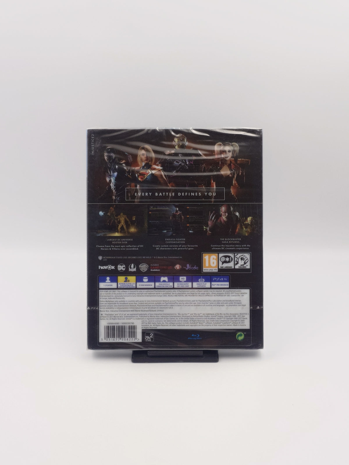 Injustice 2 - Limited Edition Steelbook (PS4, UK PAL) - Factory Sealed