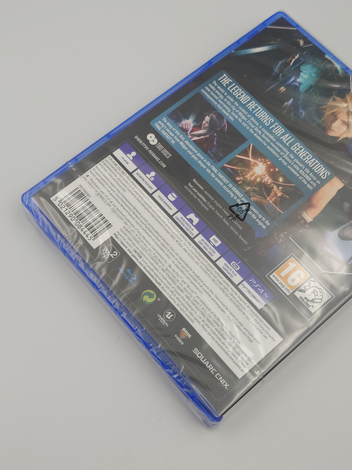 Final Fantasy VII Remake (PS4, UK PAL) - Factory Sealed