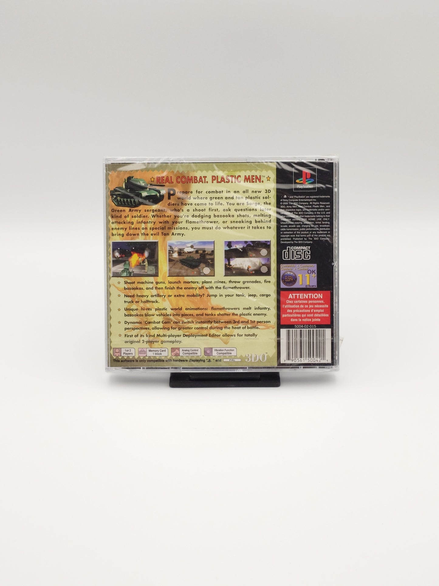 Army Men 3D (PS1, UK PAL) – Factory Sealed