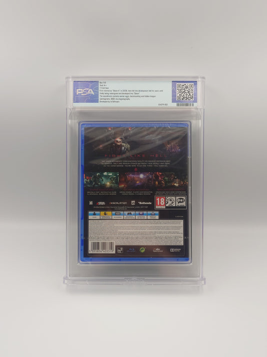 DOOM (PS4, UK PAL, Factory Sealed) - PSA Graded 9.8 A++