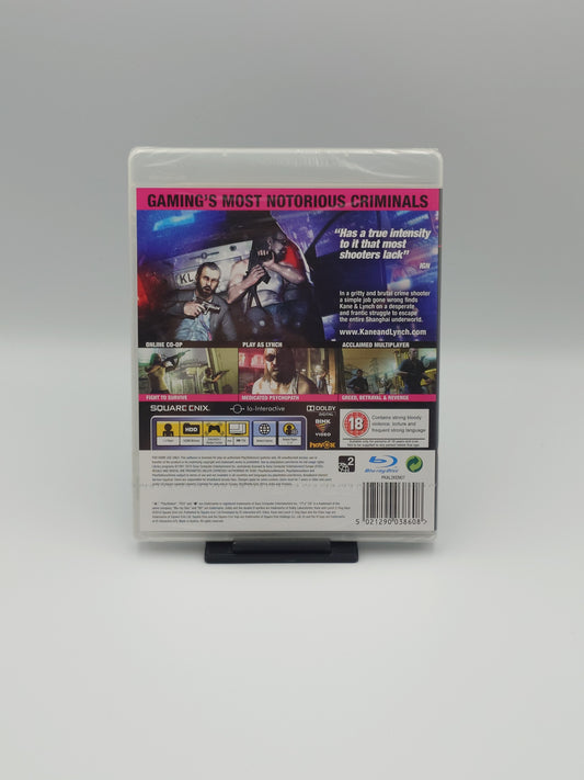 Kane and Lynch 2: Dog Days (PS3, UK PAL) – Factory Sealed