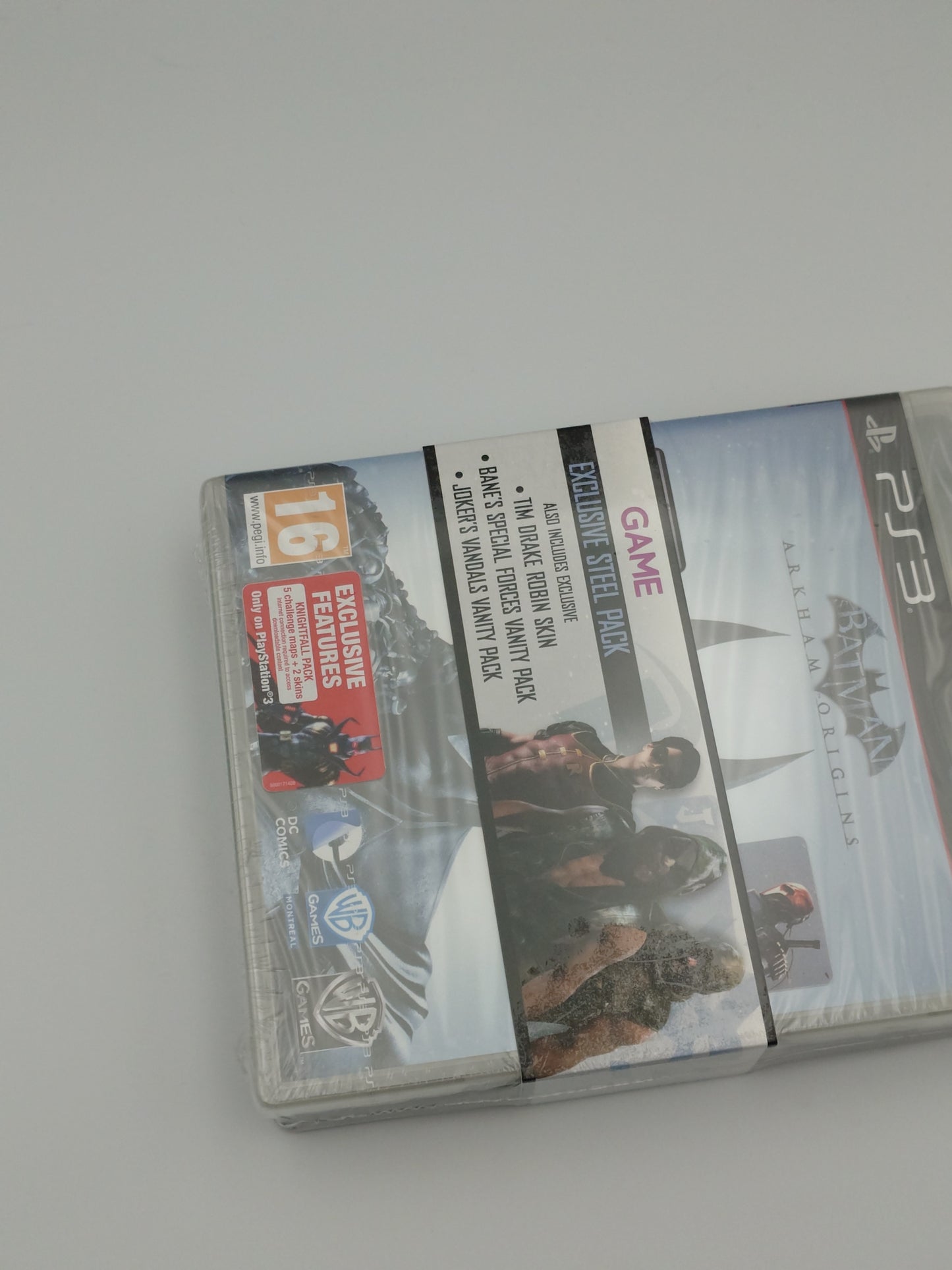 Batman: Arkham Origins – Game Exclusive Steel Pack (PS3, UK PAL) – Factory Sealed