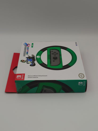 Mario Kart 8 Deluxe – Deluxe Wheel Attachment: Luigi Variant (Nintendo Switch) – Factory Sealed