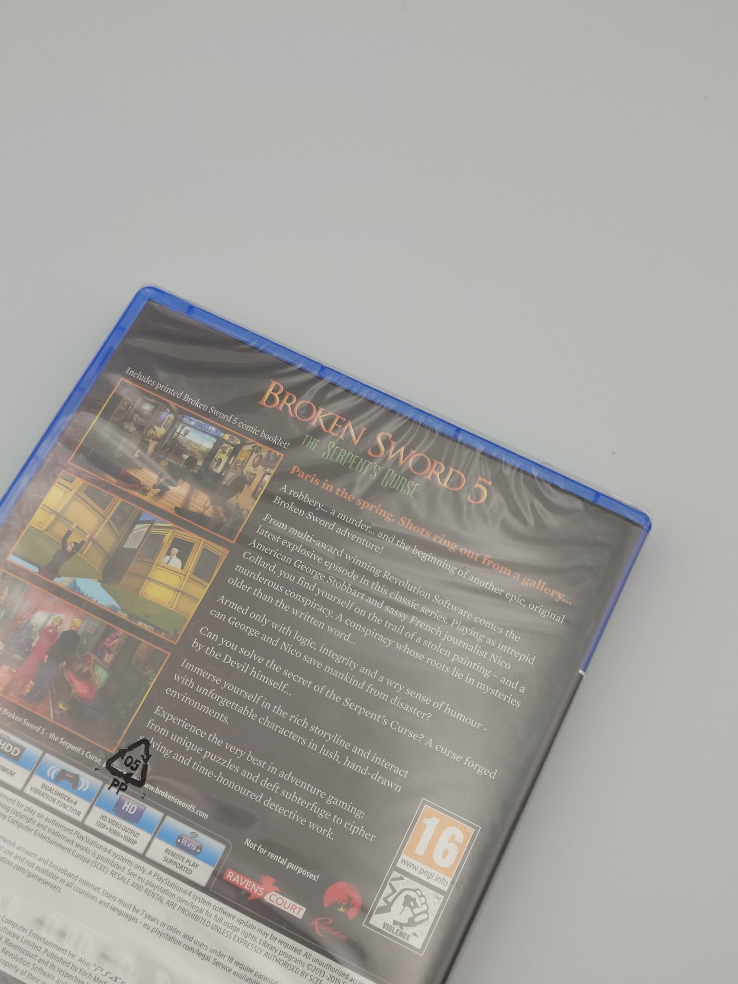 Broken Sword 5: The Serpent's Curse (PS4, UK PAL) – Factory Sealed