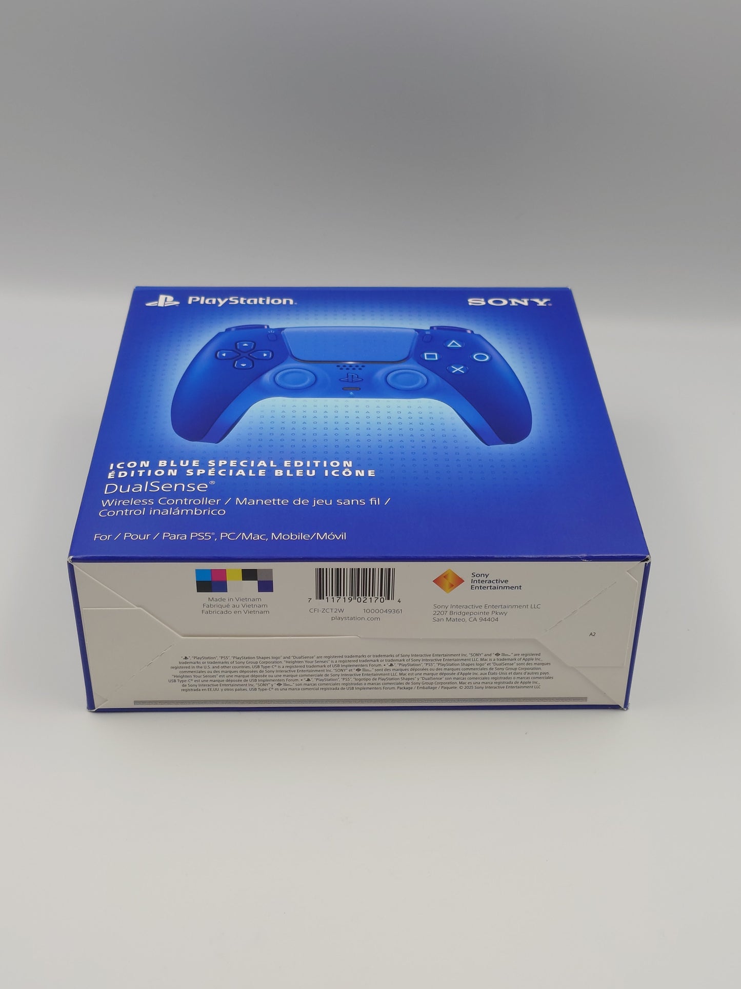 PlayStation 5 DualSense Wireless Controller - Walmart Exclusive Icon Blue Special Edition (PS5) - Factory Sealed