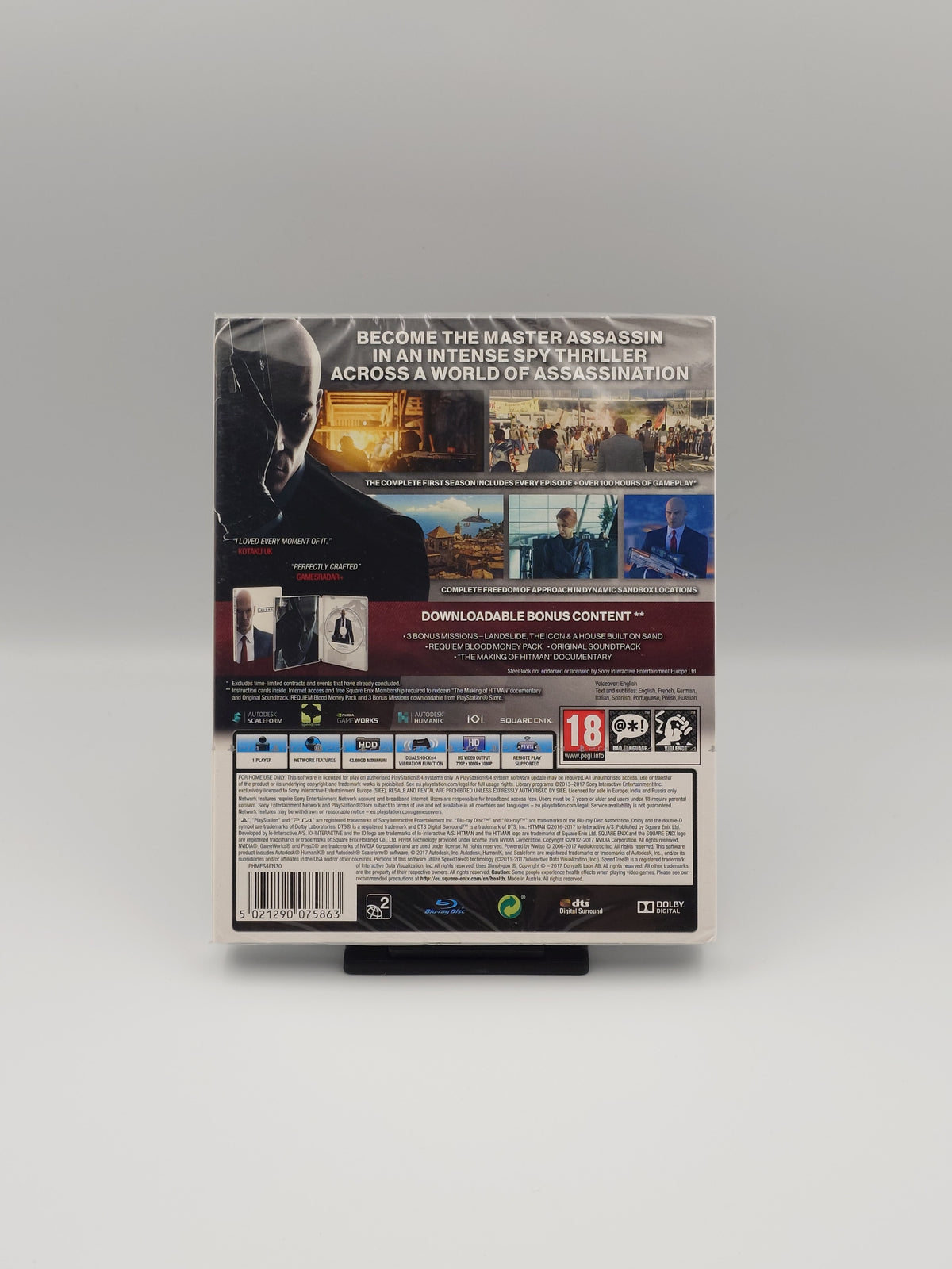 Hitman - The Complete First Season Steelbook Edition (PS4, UK PAL) - Factory Sealed