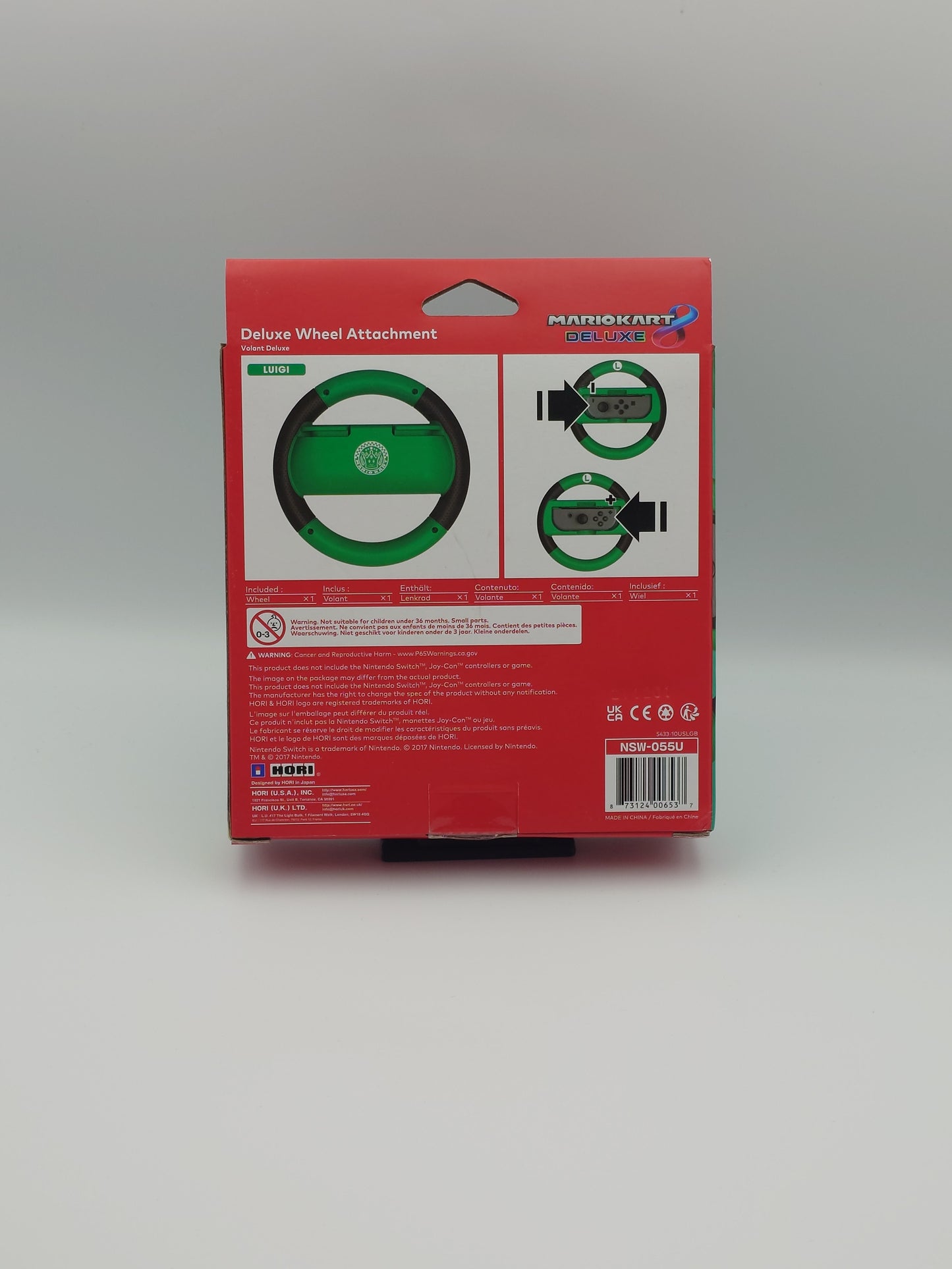 Mario Kart 8 Deluxe – Deluxe Wheel Attachment: Luigi Variant (Nintendo Switch) – Factory Sealed
