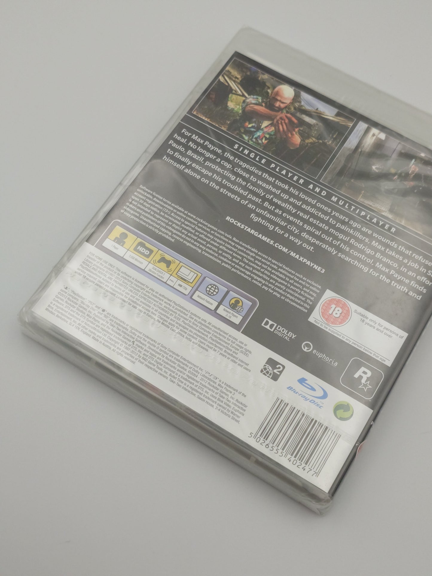 Max Payne 3 (PS3, UK PAL) – Factory Sealed