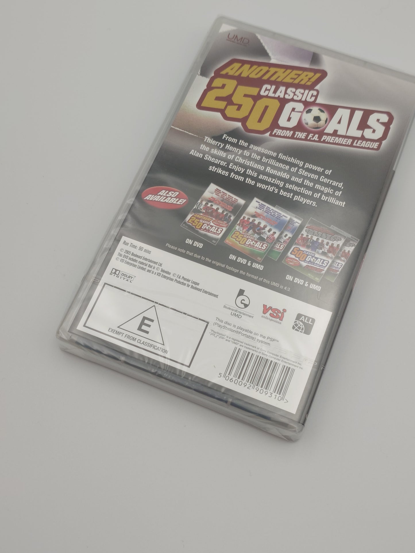 Another 250 Classic Goals (PSP UMD Video, PAL) – Factory Sealed