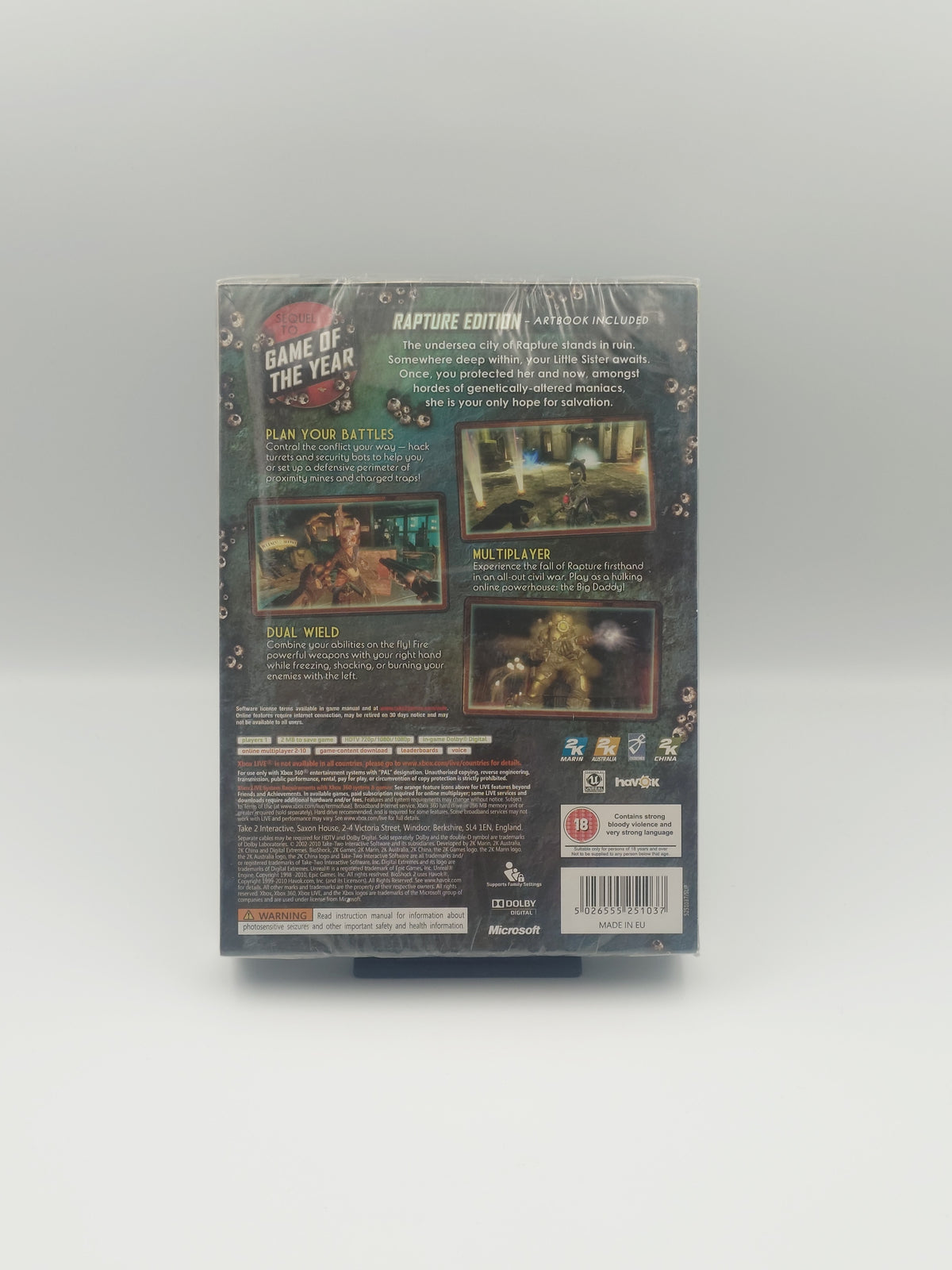 BioShock 2 - Rapture Edition (Xbox 360, PAL) - Factory Sealed