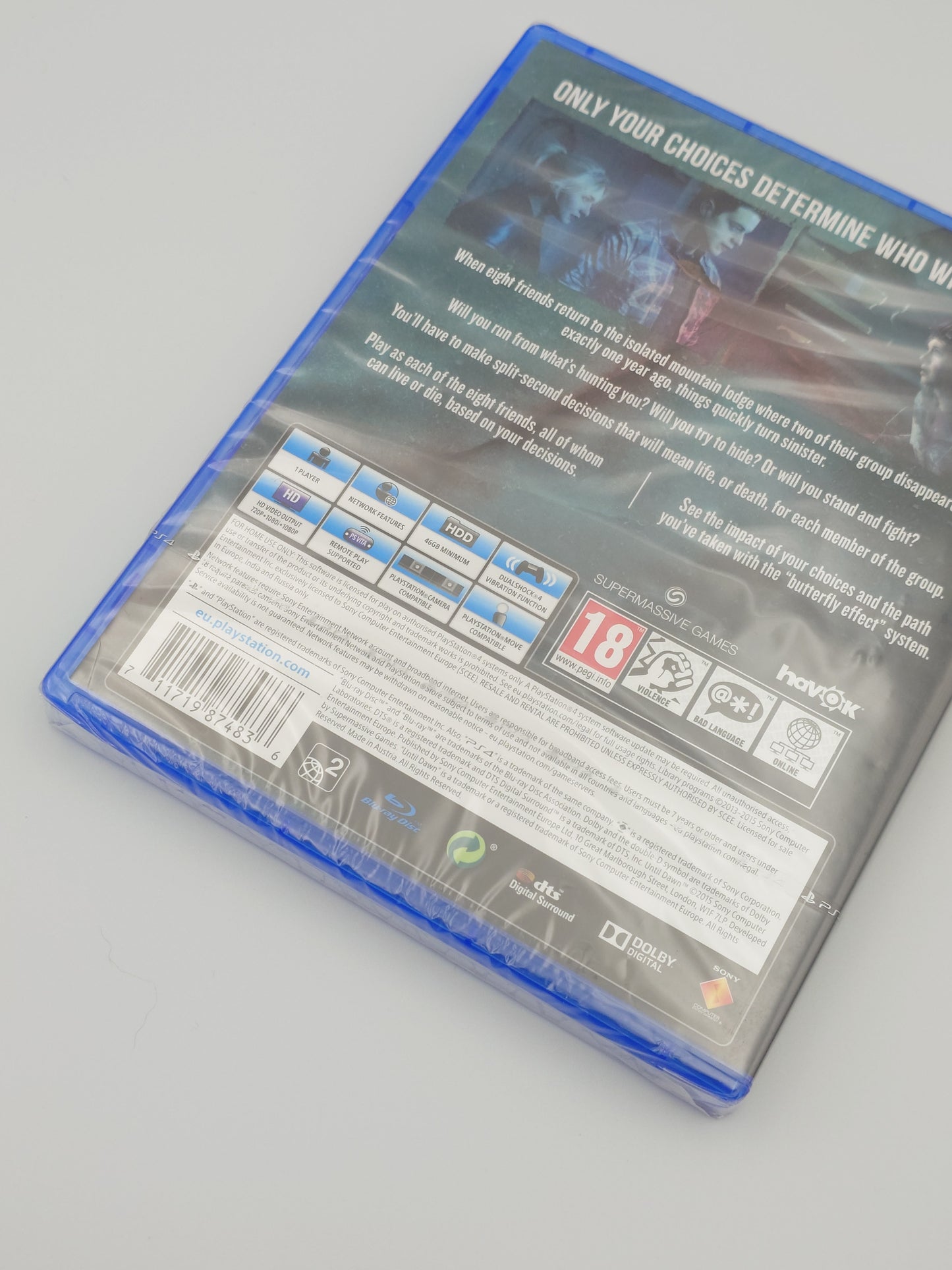 Until Dawn – Extended Edition (PS4, UK PAL) – Factory Sealed