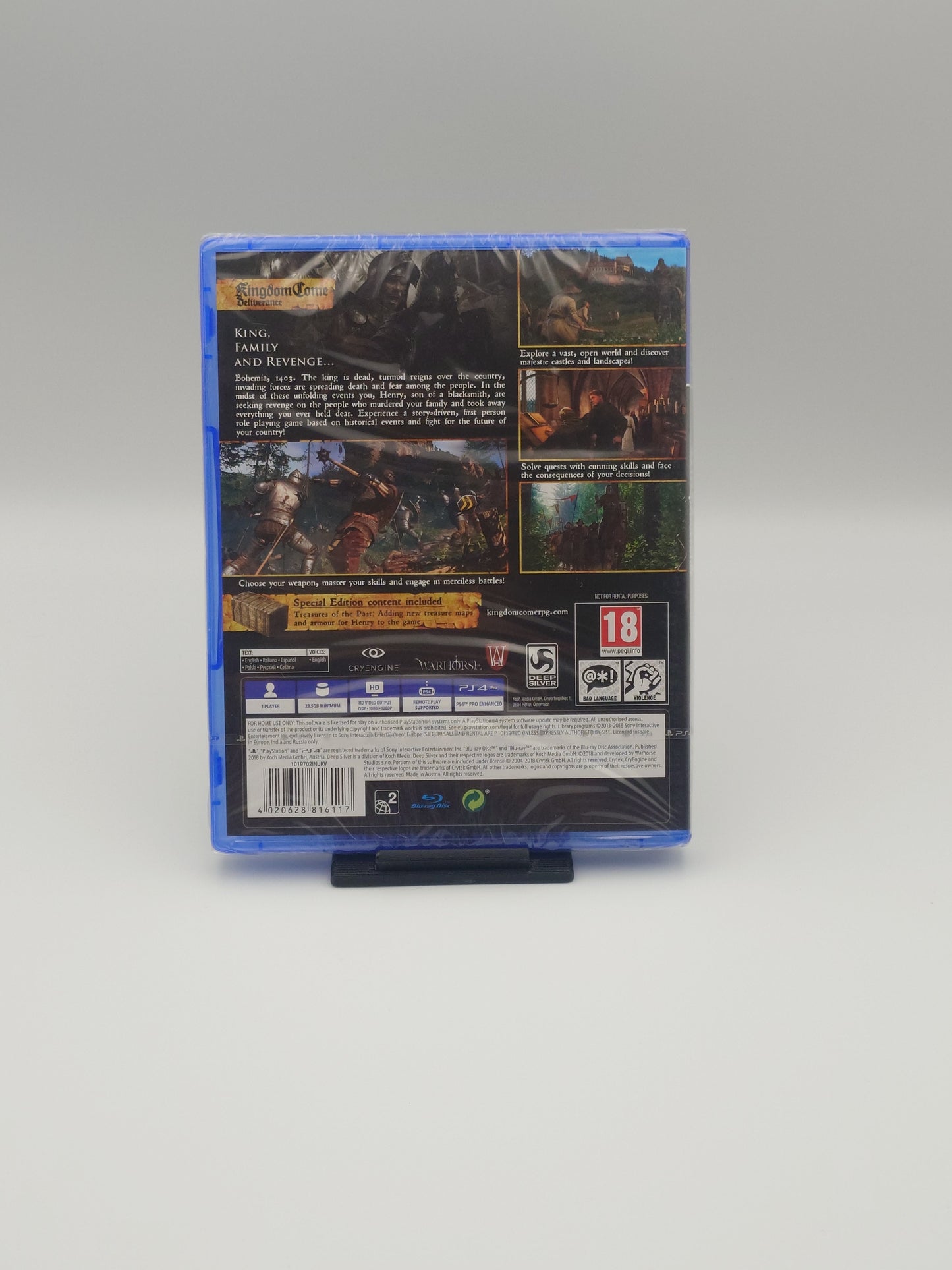 Kingdom Come: Deliverance – Special Edition (PS4, UK PAL) – Factory Sealed
