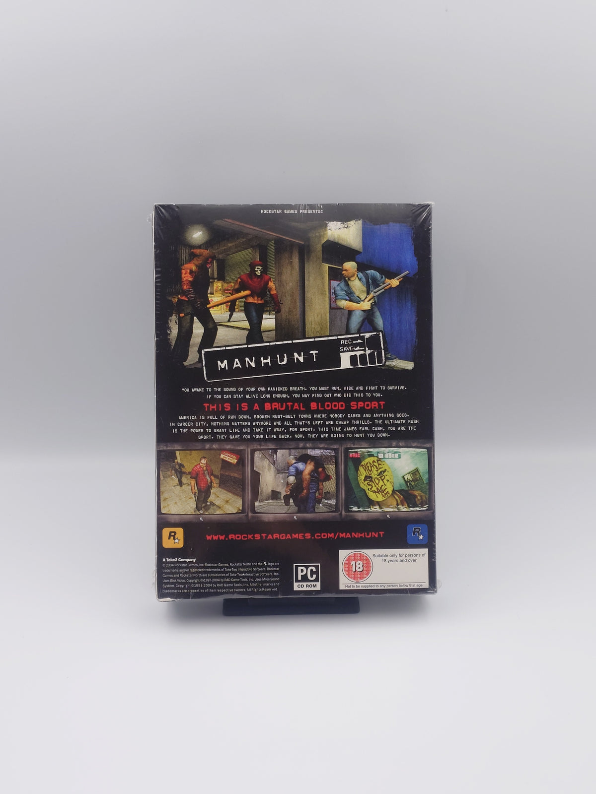 Manhunt - VHS Edition (PC, UK PAL) - Factory Sealed