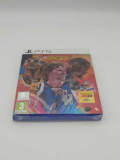 NBA 2K22 – NBA 75th Anniversary Edition & Pre-Order Steelbook (PS5, UK PAL) – Factory Sealed