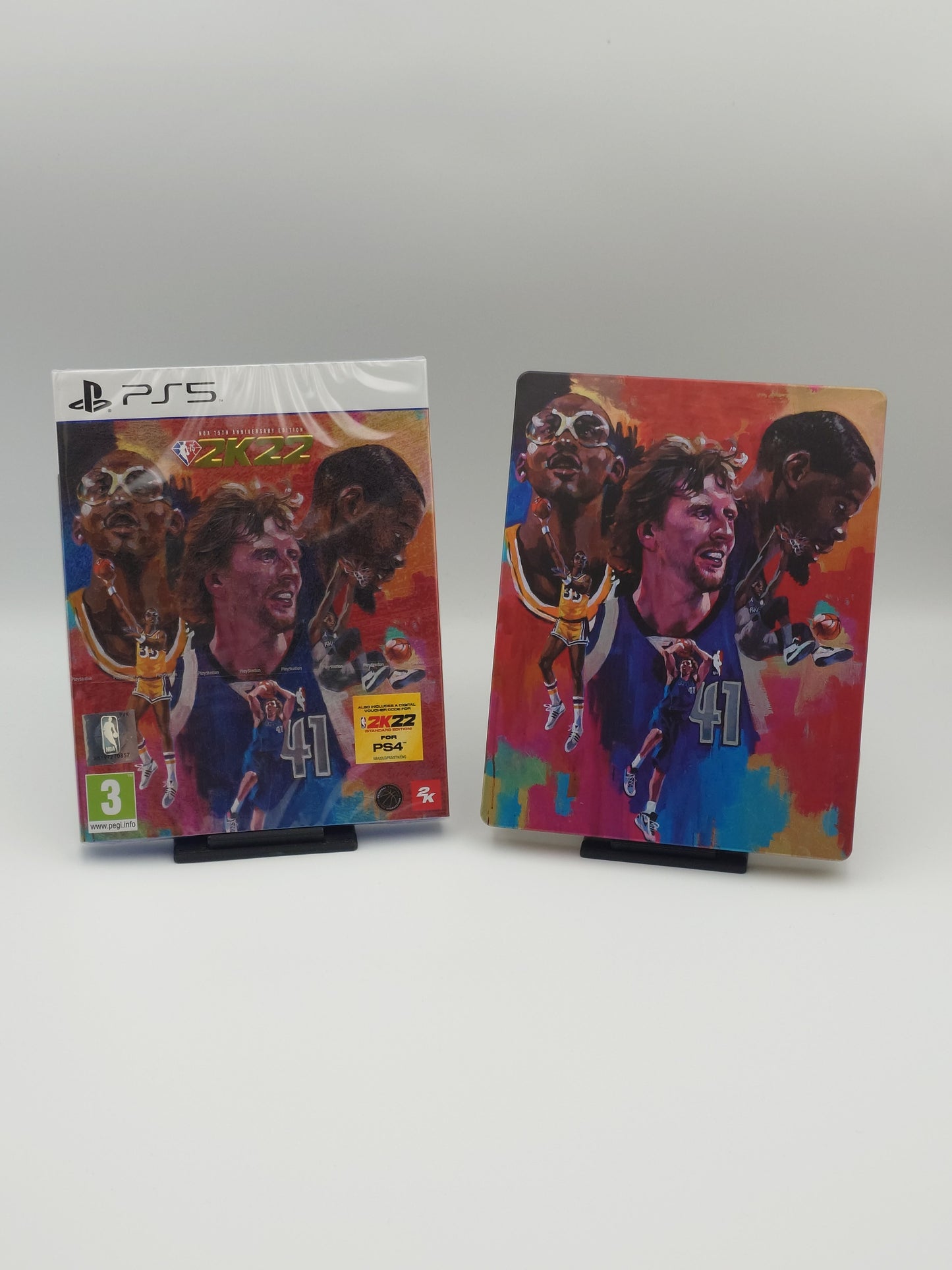 NBA 2K22 – NBA 75th Anniversary Edition & Pre-Order Steelbook (PS5, UK PAL) – Factory Sealed