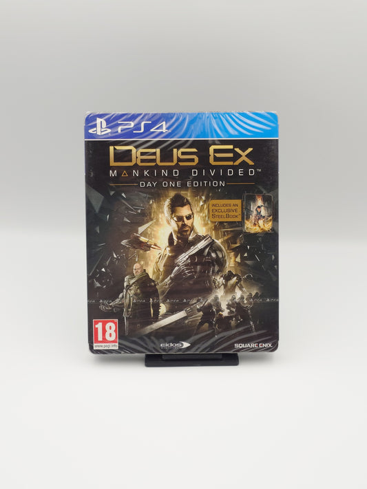 Deus Ex: Mankind Divided – Day One Steelbook Edition (PS4, UK PAL) – Factory Sealed