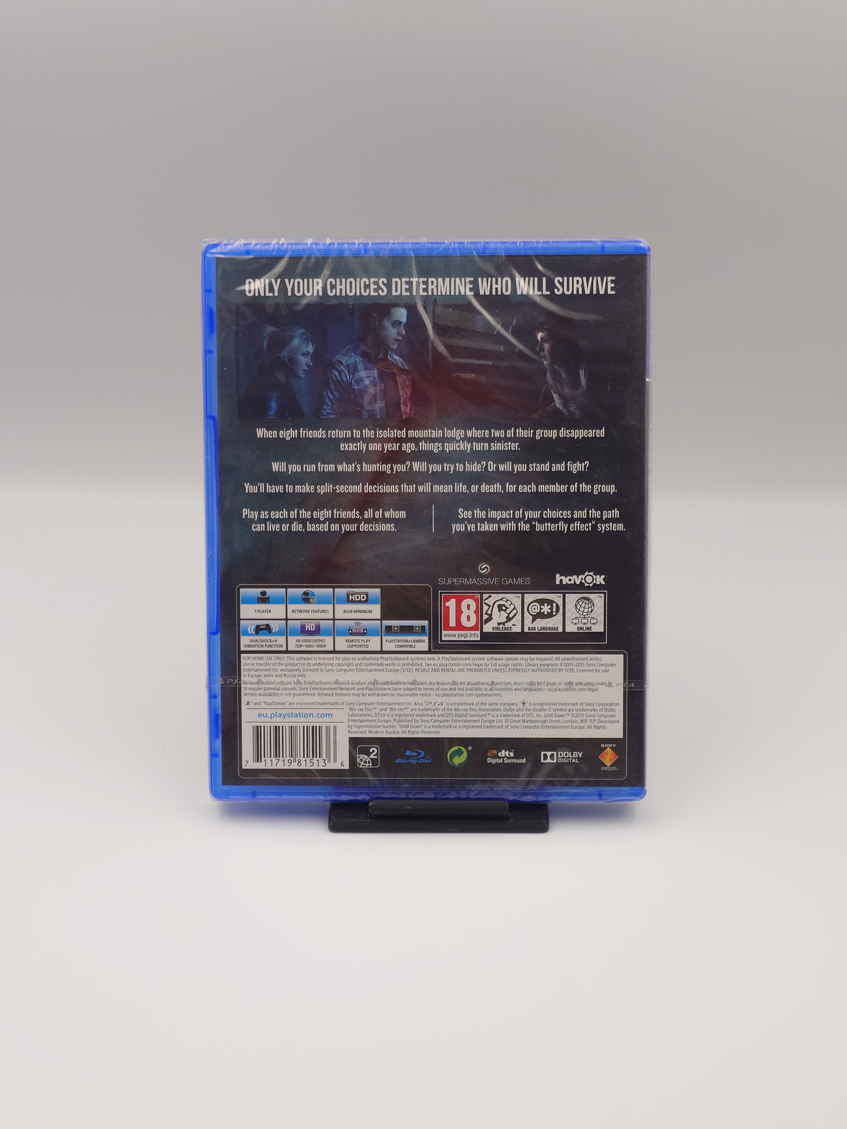 Until Dawn (PS4, UK PAL) - Factory Sealed
