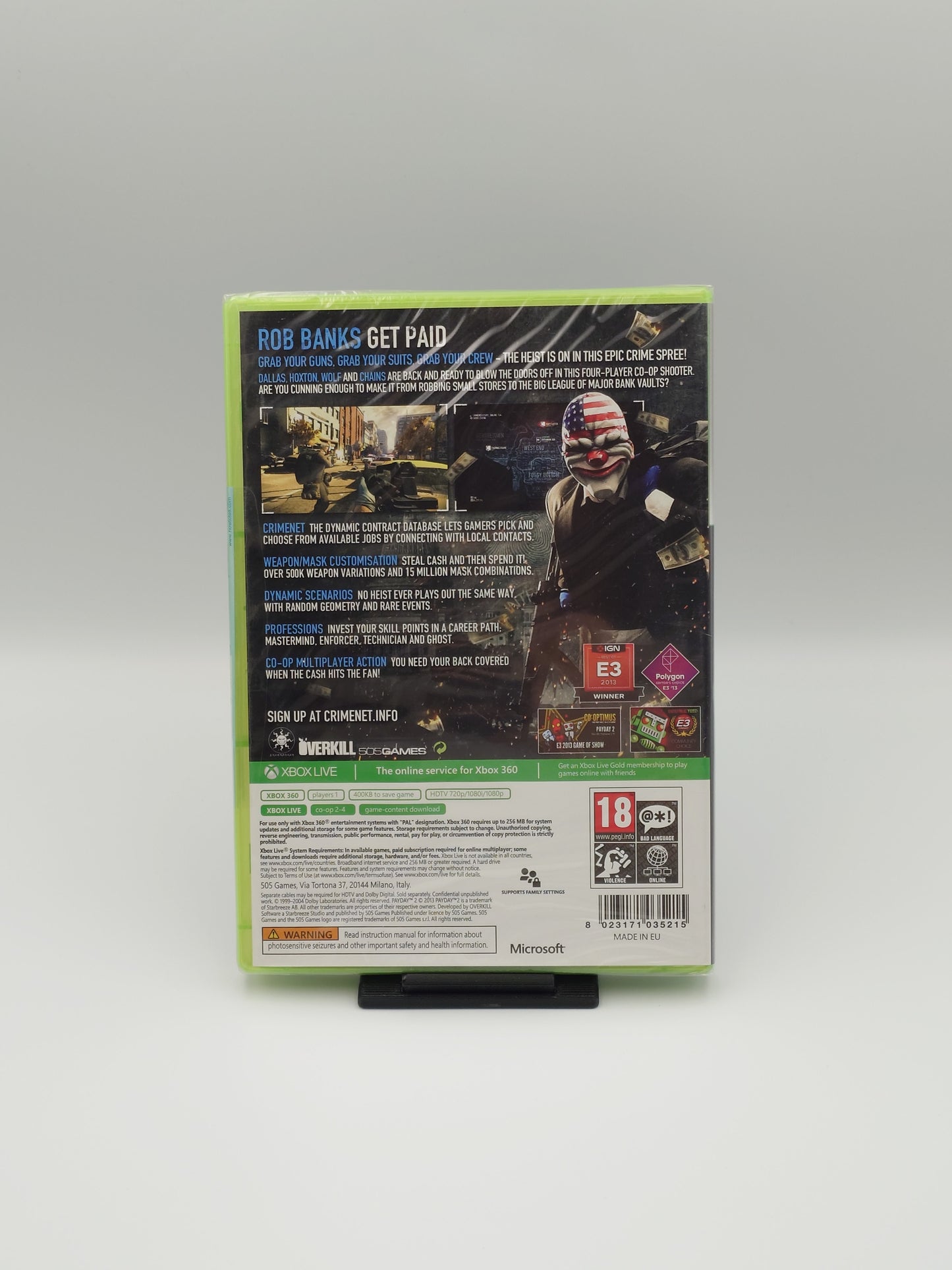 Payday 2 (Xbox 360, PAL) – Factory Sealed