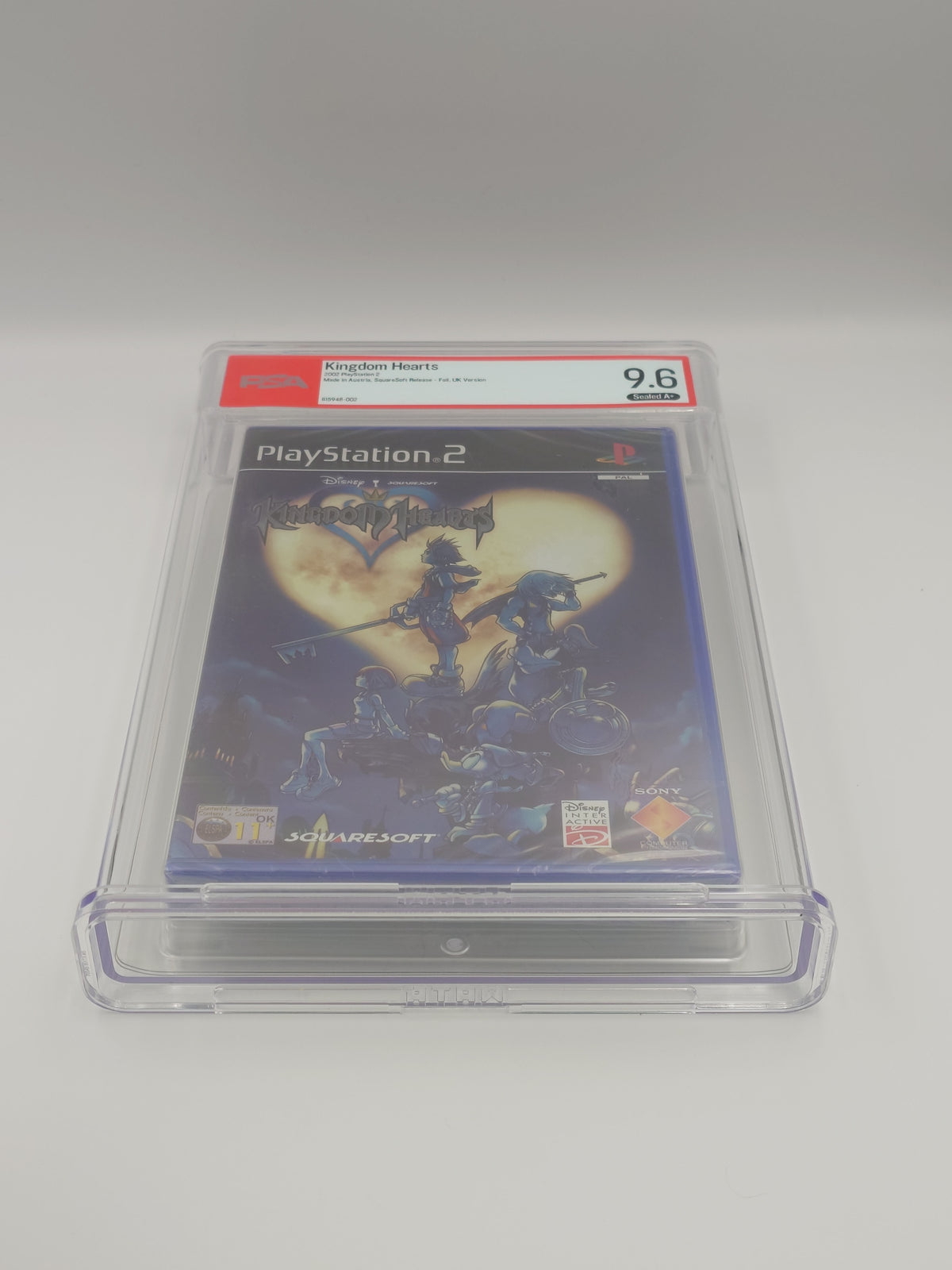 Kingdom Hearts - Foil 'First Print' (PS2, UK PAL, Factory Sealed) - PSA Graded 9.6 A+